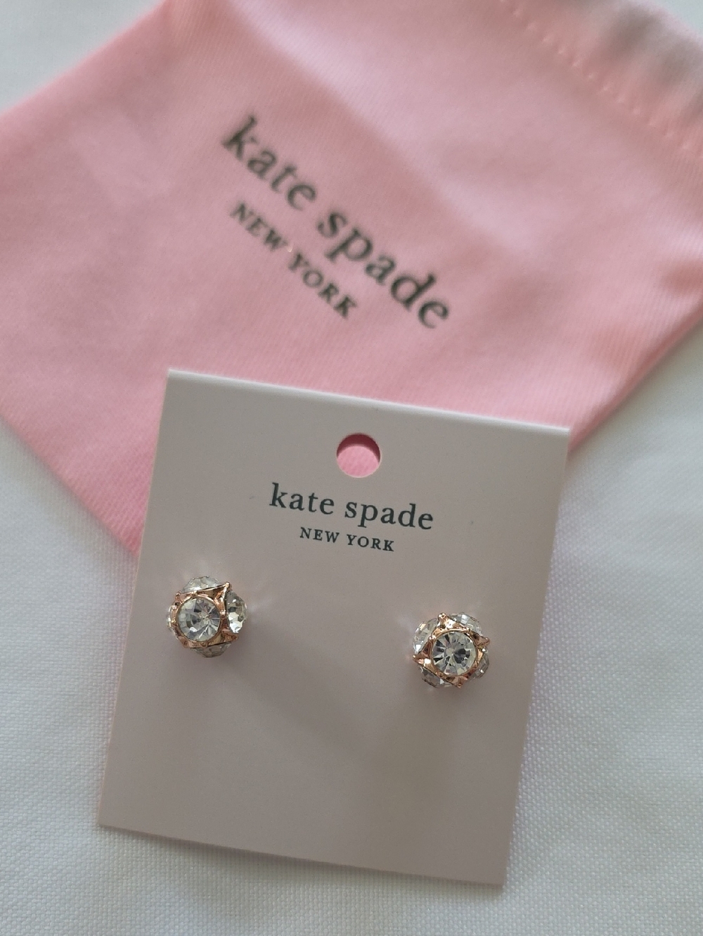 Kate Spade New York Lady Marmalade Crystal Rose Gold-Tone  Stud Earrings